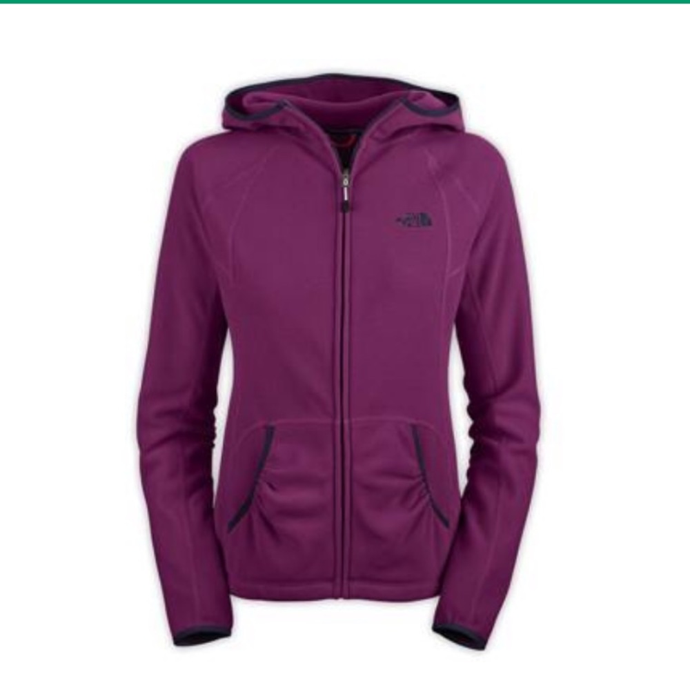 Northface womens fleece hoodie tka 100, purple 🍆